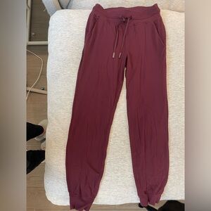 Lululemon Athletica Maroon Jogger Pants